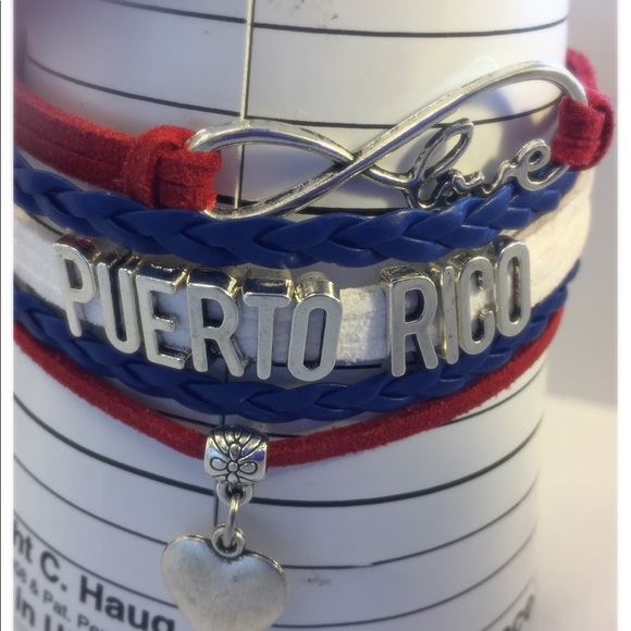 Puerto Rico leather charm Bracelet - Picture 6 of 6